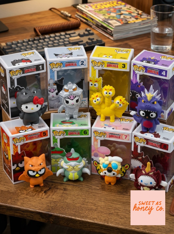 Detailed look of McDonald Hello Kitty and Friends x Godzilla Resin Figures 18 August 2026 in Figures