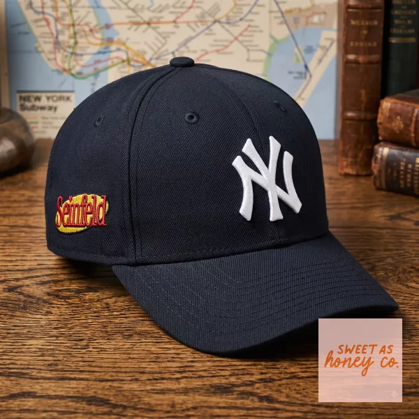 Seinfeld New York Yankees Embroidered Baseball Cap 2026 1 Detailed look of Seinfeld New York Yankees Embroidered Baseball Cap 2026 in Hats