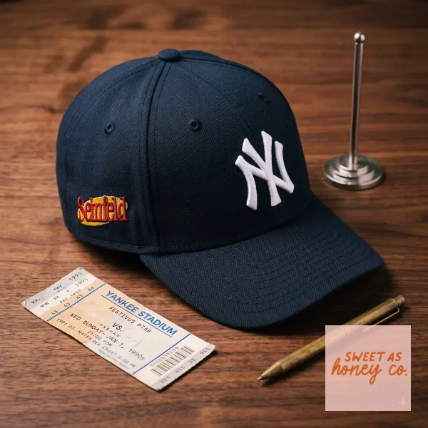 Seinfeld New York Yankees Embroidered Baseball Cap 2026 2 Authentic Seinfeld New York Yankees Embroidered Baseball Cap 2026 product image at sweetashoneytees.com
