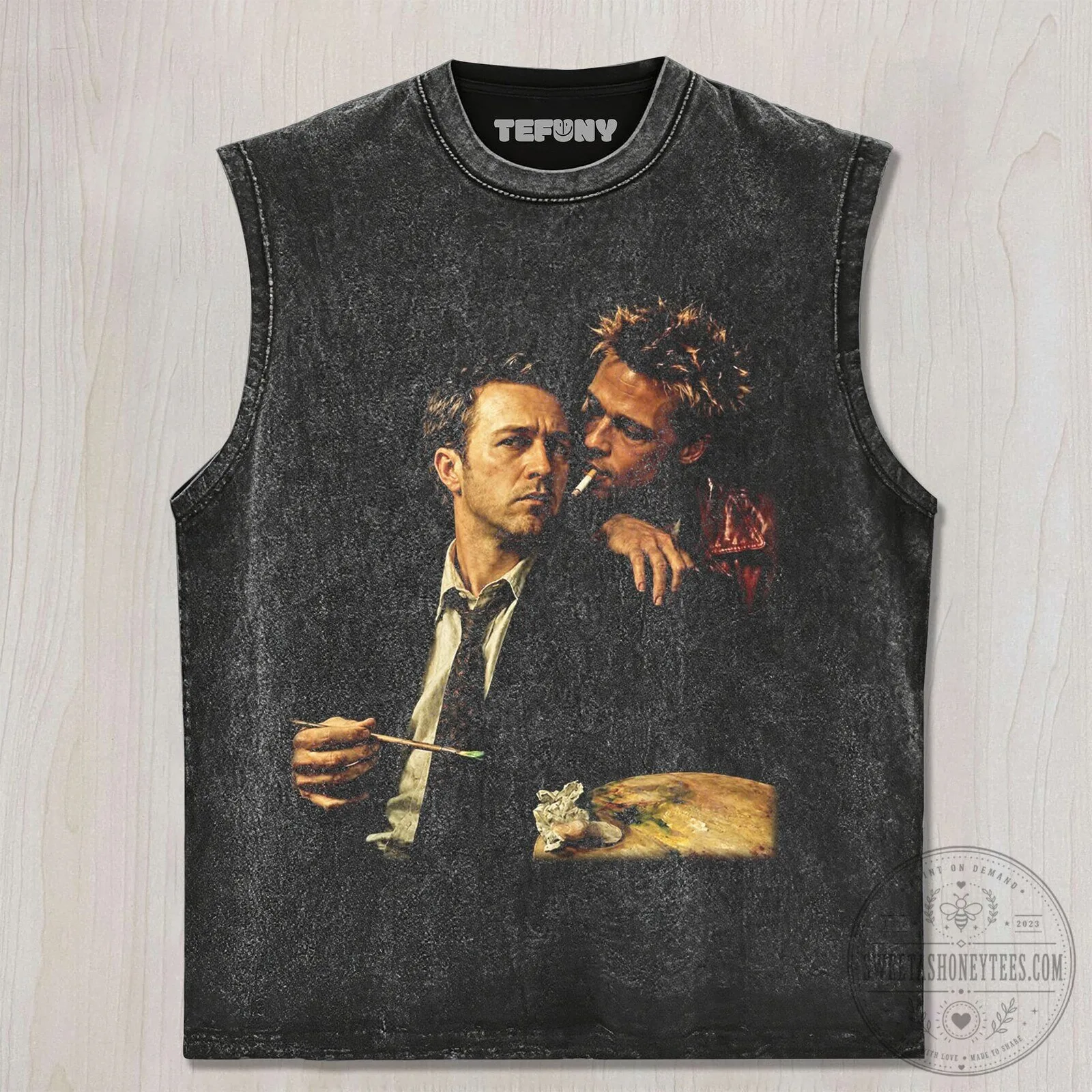 Fight Club Movie Poster Edward Norton Brad Pitt Tyler Durden T-Shirt 6 Fight Club Movie Poster Edward Norton Brad Pitt Tyler Durden T-Shirt