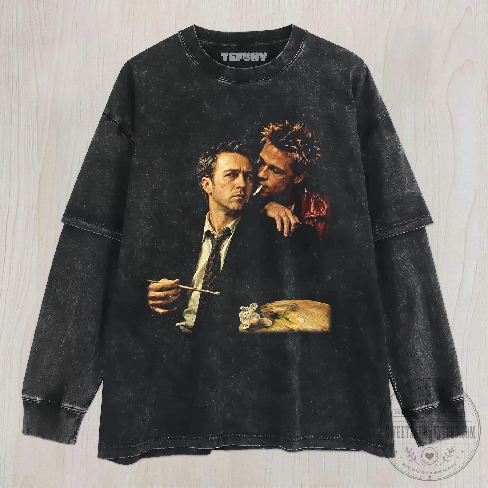 Fight Club Movie Poster Edward Norton Brad Pitt Tyler Durden T-Shirt 7 Fight Club Movie Poster Edward Norton Brad Pitt Tyler Durden T-Shirt