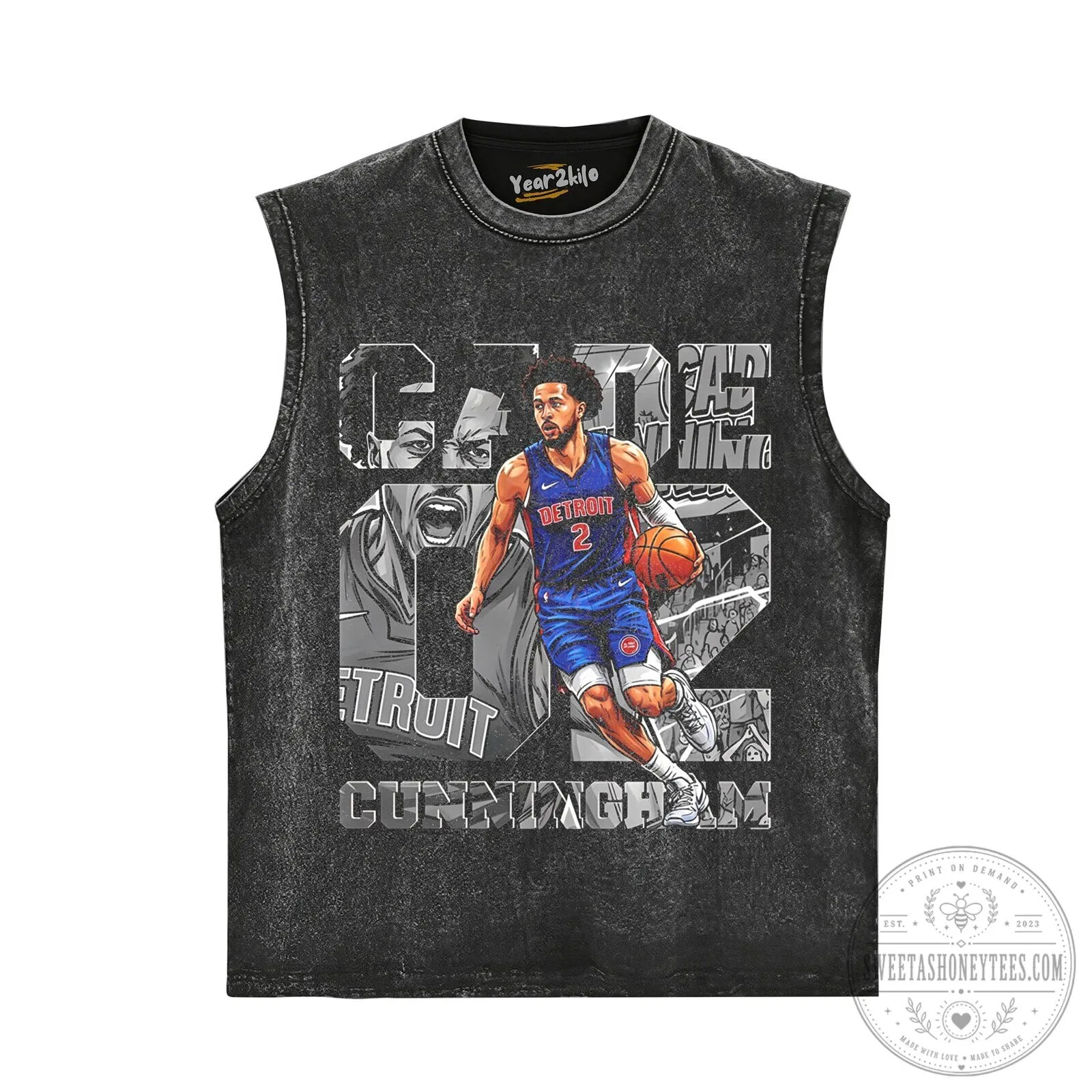 Cade Cunningham Detroit Pistons Basketball Player Graphic T-Shirt 9 Cade Cunningham Detroit Pistons Basketball Player Graphic T-Shirt