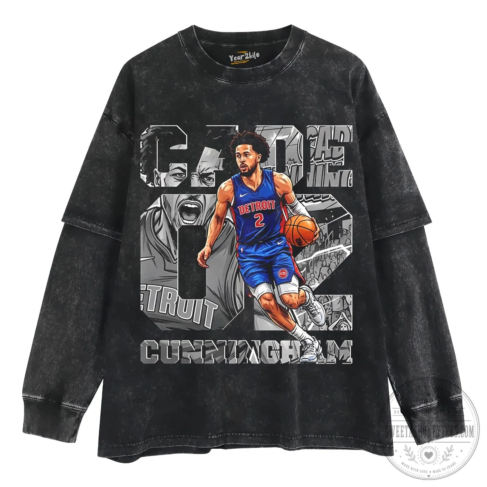 Cade Cunningham Detroit Pistons Basketball Player Graphic T-Shirt 10 Cade Cunningham Detroit Pistons Basketball Player Graphic T-Shirt