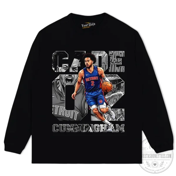 Cade Cunningham Detroit Pistons Basketball Player Graphic T-Shirt 4 Cade Cunningham Detroit Pistons Basketball Player Graphic T-Shirt