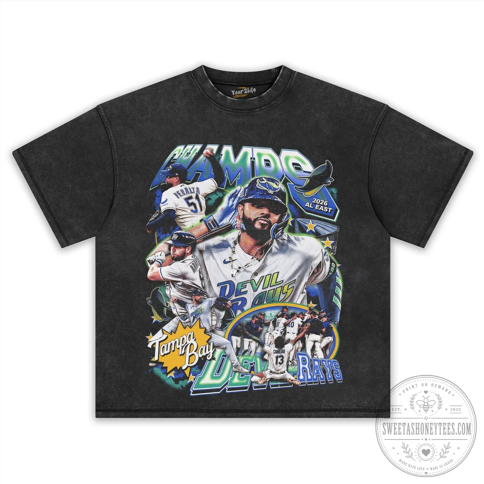 Junior Caminero Tampa Bay Devil Rays Baseball Player Graphic T-Shirt 11 Junior Caminero Tampa Bay Devil Rays Baseball Player Graphic T-Shirt