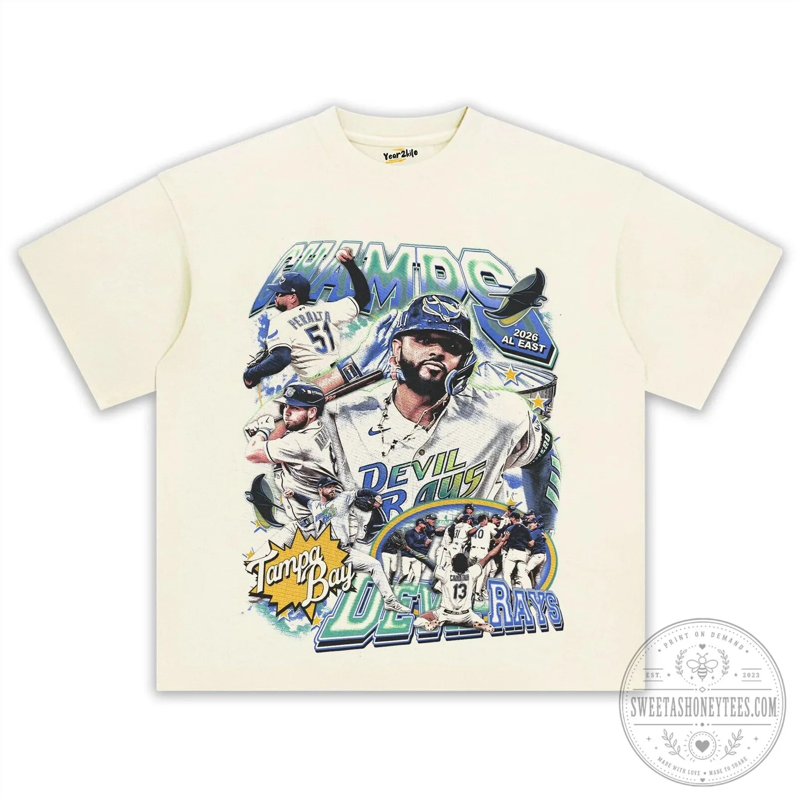 Junior Caminero Tampa Bay Devil Rays Baseball Player Graphic T-Shirt 13 Junior Caminero Tampa Bay Devil Rays Baseball Player Graphic T-Shirt