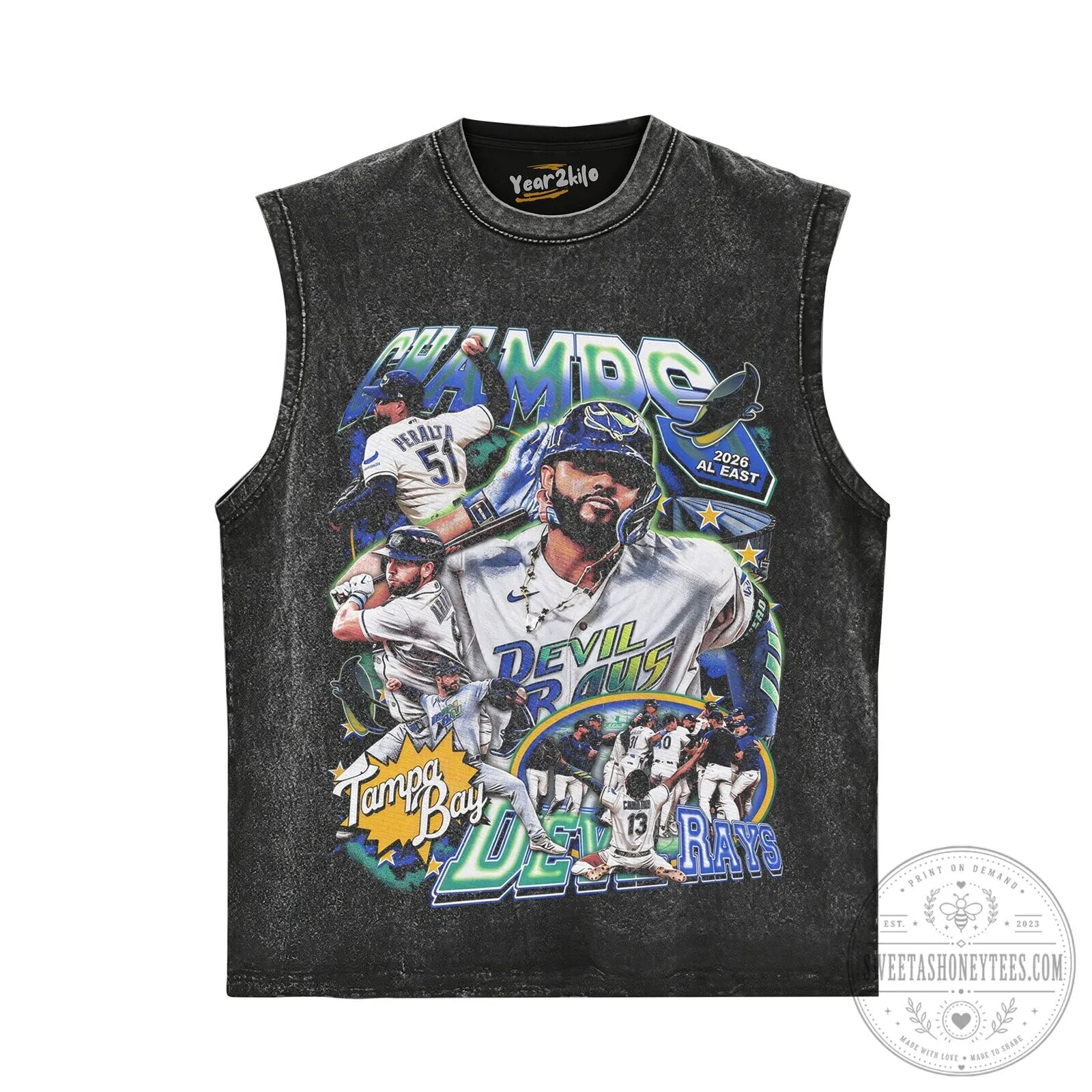 Junior Caminero Tampa Bay Devil Rays Baseball Player Graphic T-Shirt 14 Junior Caminero Tampa Bay Devil Rays Baseball Player Graphic T-Shirt