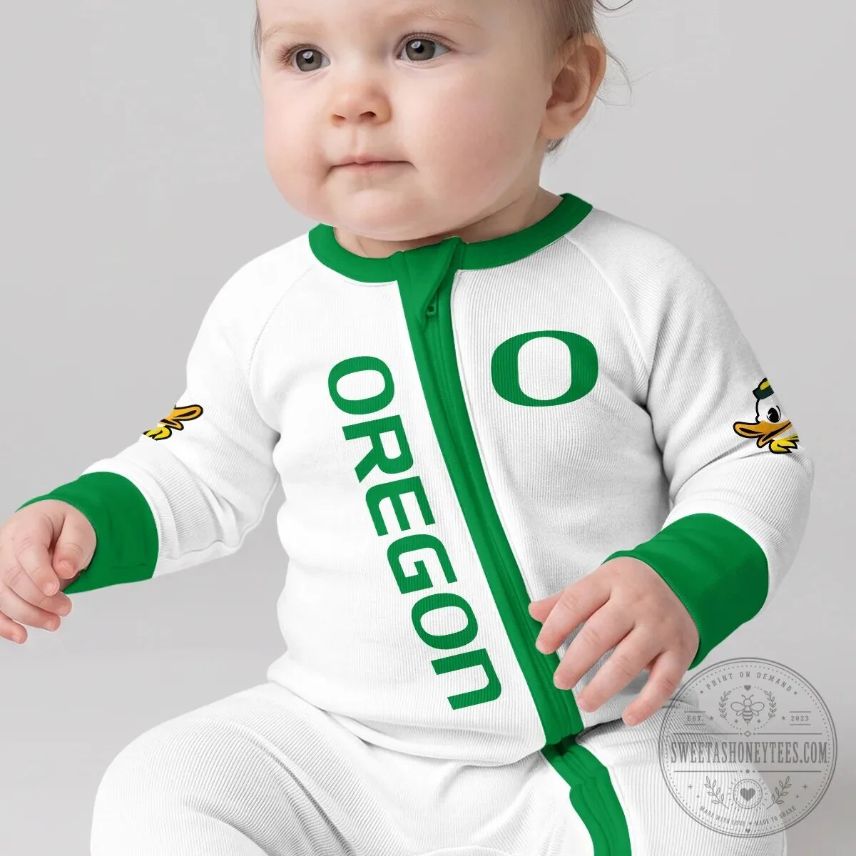 Oregon Ducks Football Team Baby Convertible Footie Romper 19 Oregon Ducks Football Team Baby Convertible Footie Romper