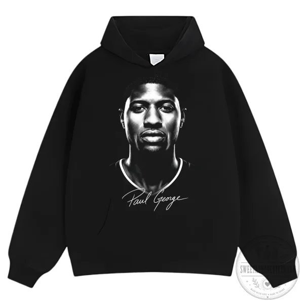 Paul George Basketball Player Portrait Graphic T-Shirt