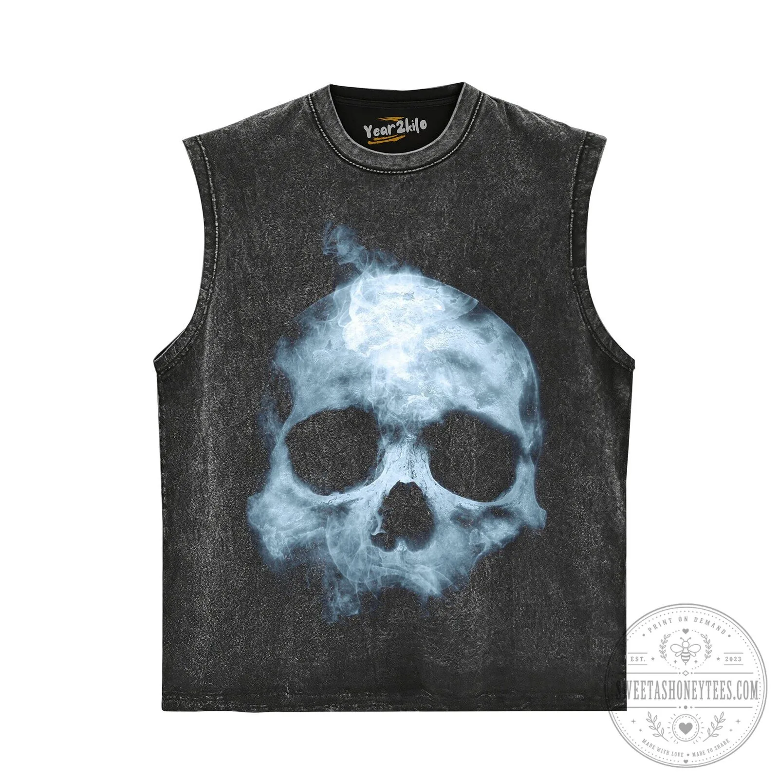 Horrible Skull Smoke Graphic Black T-Shirt 9 Horrible Skull Smoke Graphic Black T-Shirt