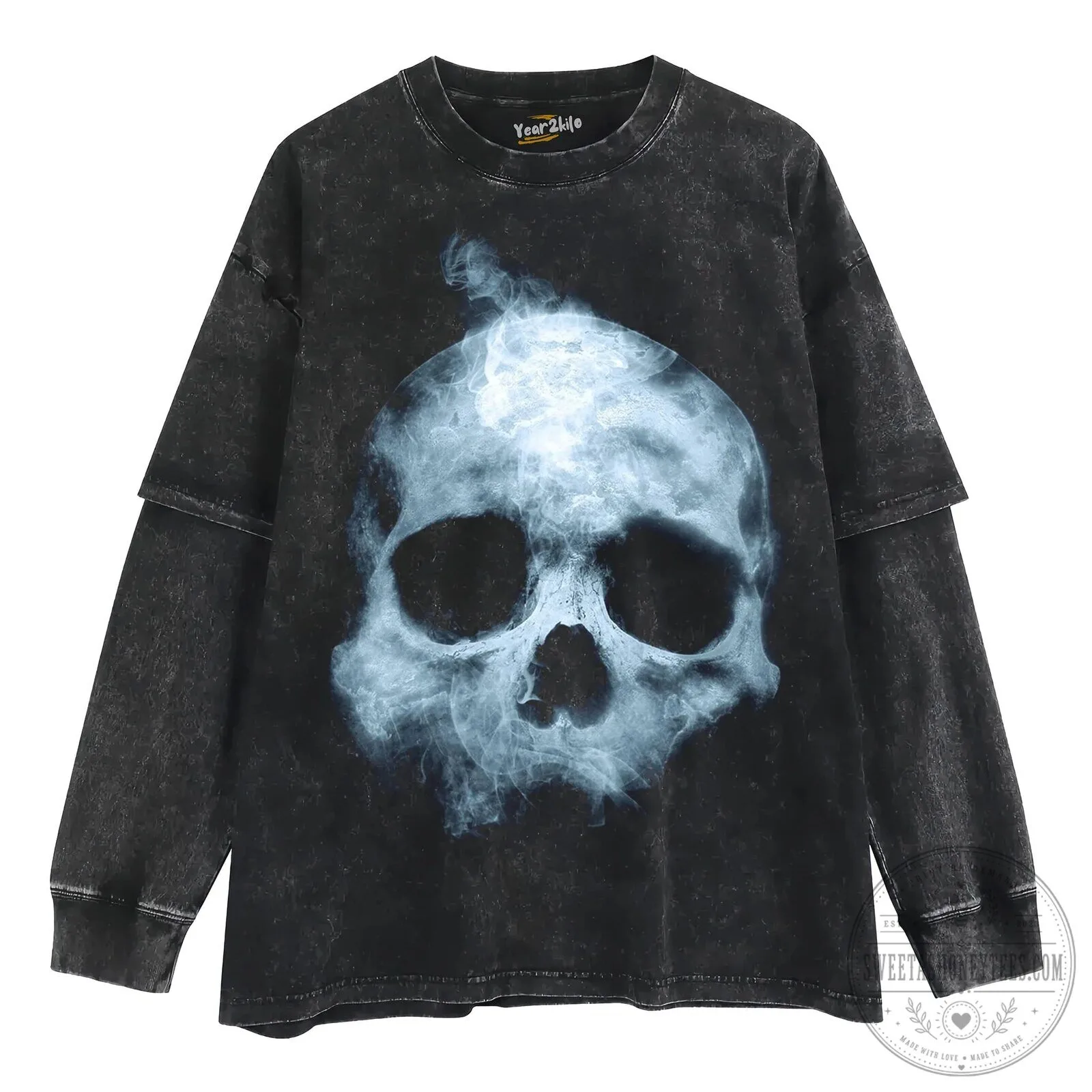 Horrible Skull Smoke Graphic Black T-Shirt 10 Horrible Skull Smoke Graphic Black T-Shirt