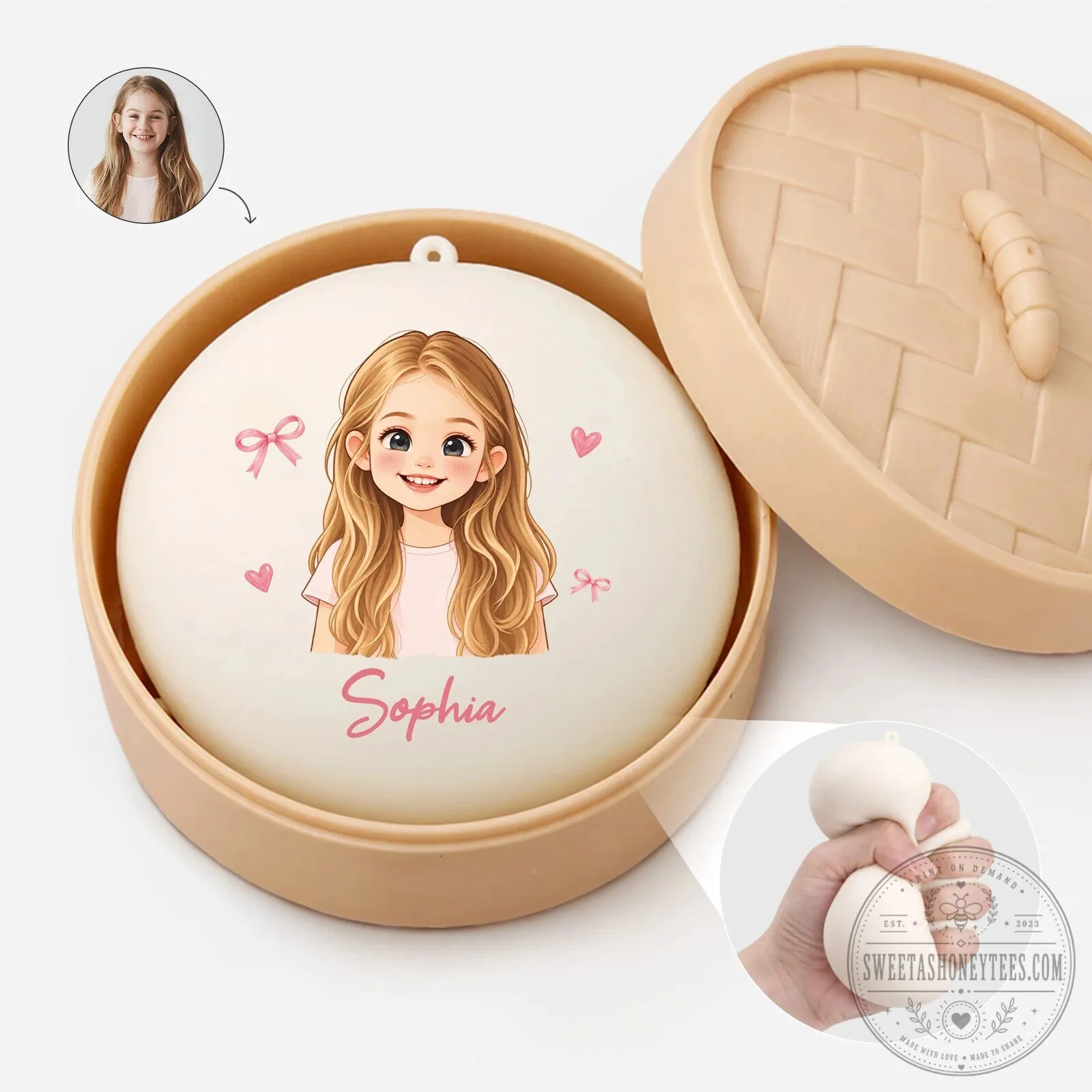 Personalized Cartoon Portrait Steamed Bun Squishy Stress Relief Toy 5 Personalized Cartoon Portrait Steamed Bun Squishy Stress Relief Toy