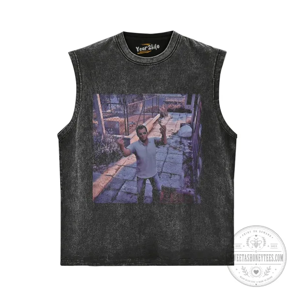Michael De Santa Grand Theft Auto V Video Game Character Black T-Shirt