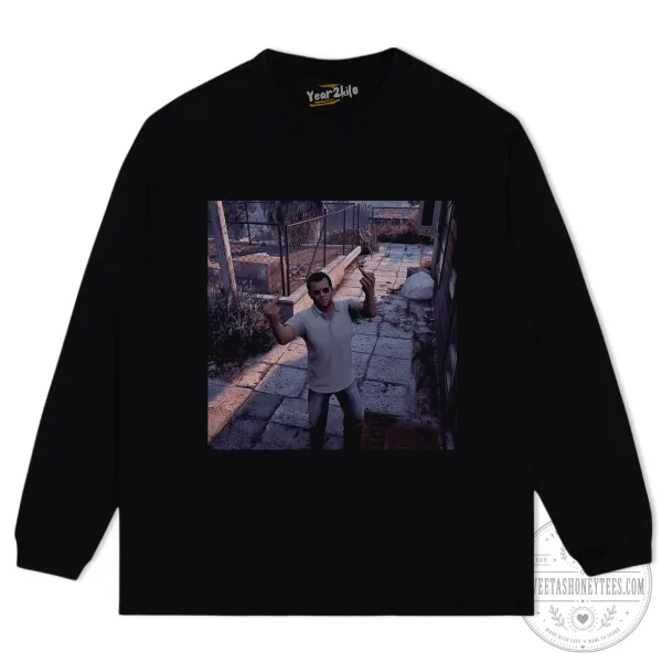 Michael De Santa Grand Theft Auto V Video Game Character Black T-Shirt