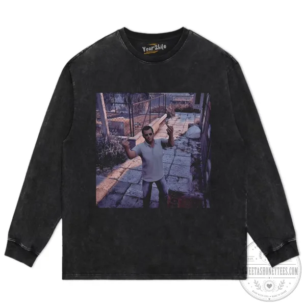 Michael De Santa Grand Theft Auto V Video Game Character Black T-Shirt
