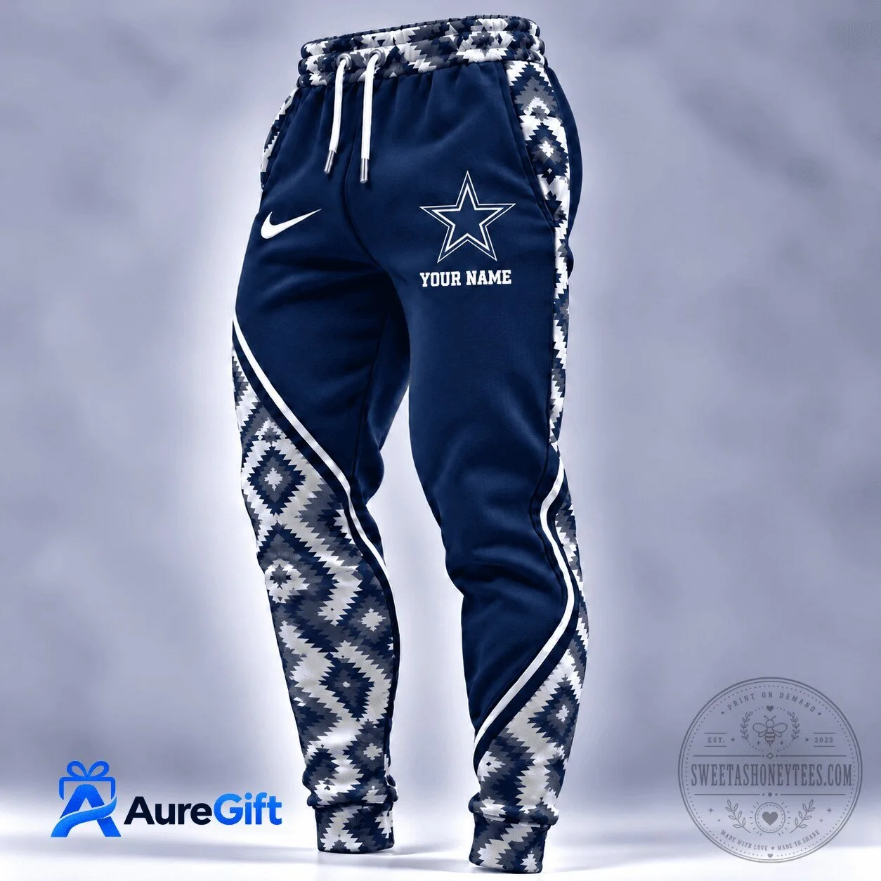 Dallas Cowboys Personalized Native American Style Jogger Sweatpants 1 Dallas Cowboys Personalized Native American Style Jogger Sweatpants