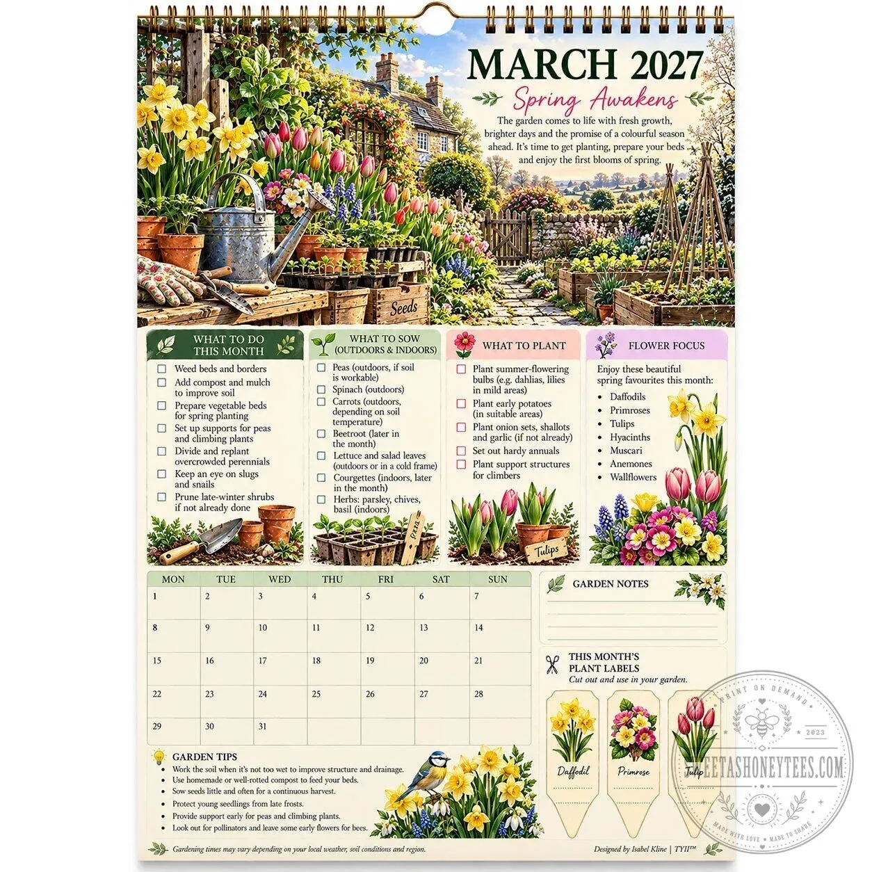 2027 Four Seasons Garden Monthly Planner Calendar with Planting Guide and Tasks 2D 14 2027 Four Seasons Garden Monthly Planner Calendar with Planting Guide and Tasks 2D
