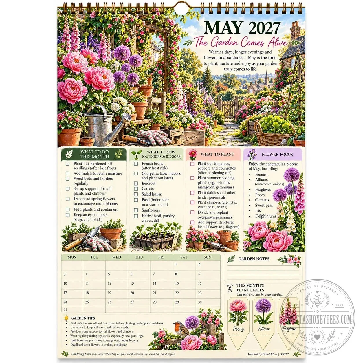 2027 Four Seasons Garden Monthly Planner Calendar with Planting Guide and Tasks 2D 15 2027 Four Seasons Garden Monthly Planner Calendar with Planting Guide and Tasks 2D