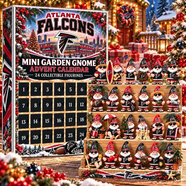 Atlanta Falcons NFL Mini Garden Gnome Collectible Figurine Advent Calendar 2D