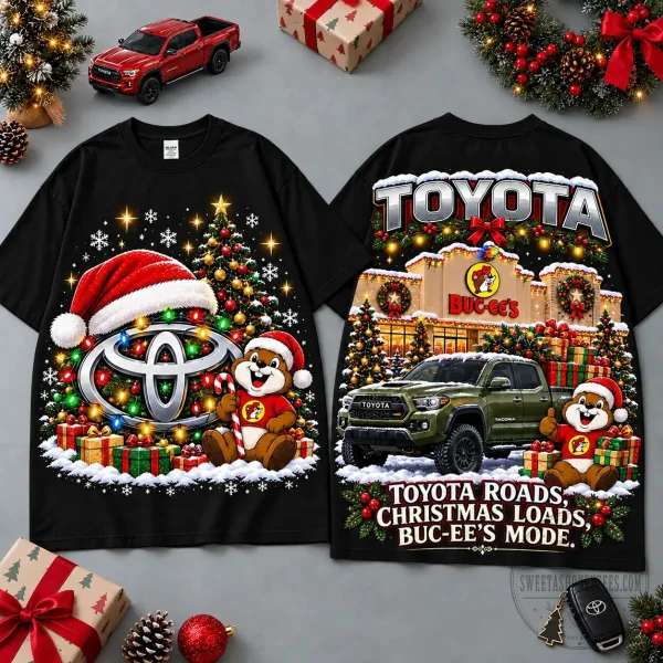 Toyota Buc-ee's Christmas Cabin Holiday Truck Graphic T-Shirt