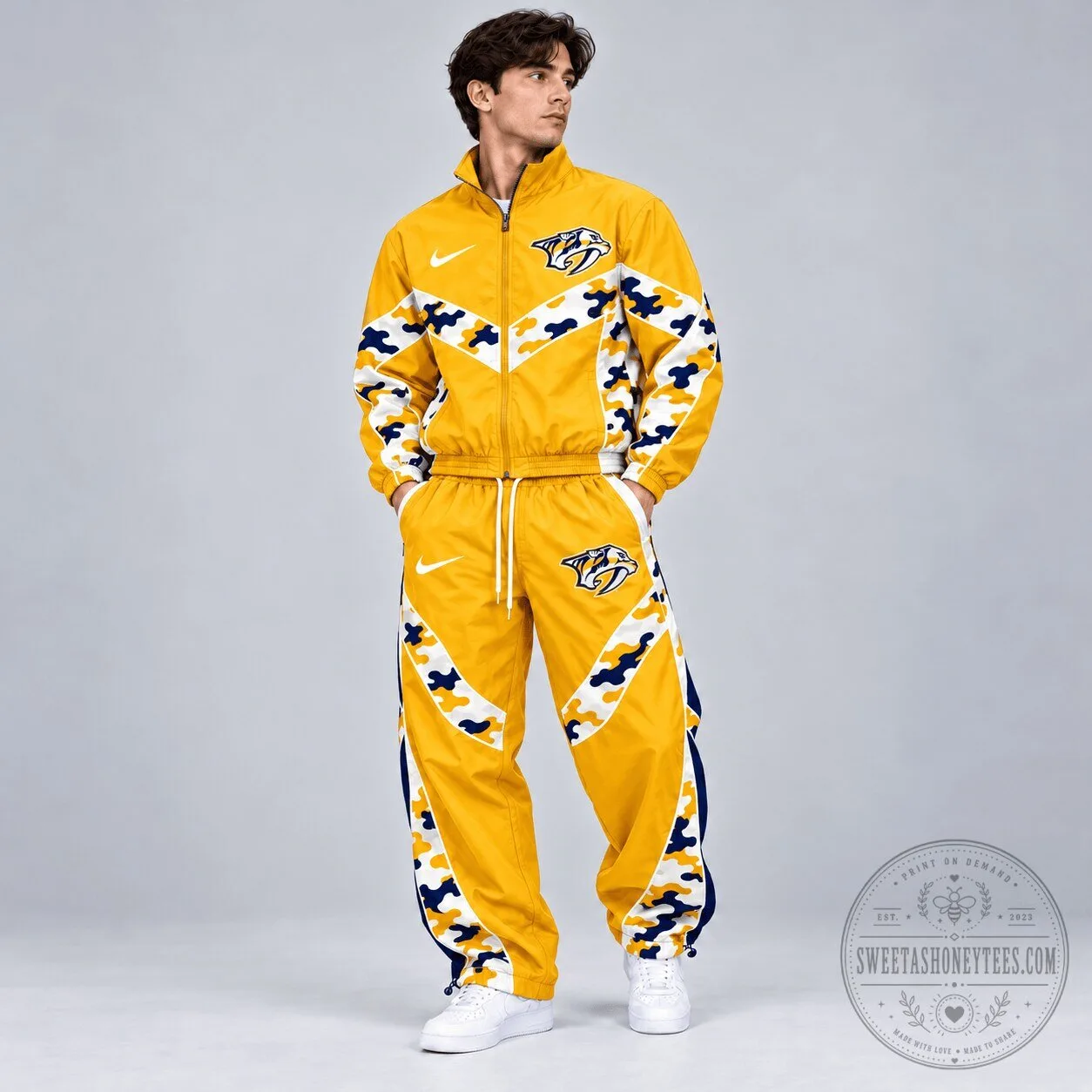 Nashville Predators Urban Camo Chevron Full Zip Windbreaker Jacket 1 Nashville Predators Urban Camo Chevron Full Zip Windbreaker Jacket
