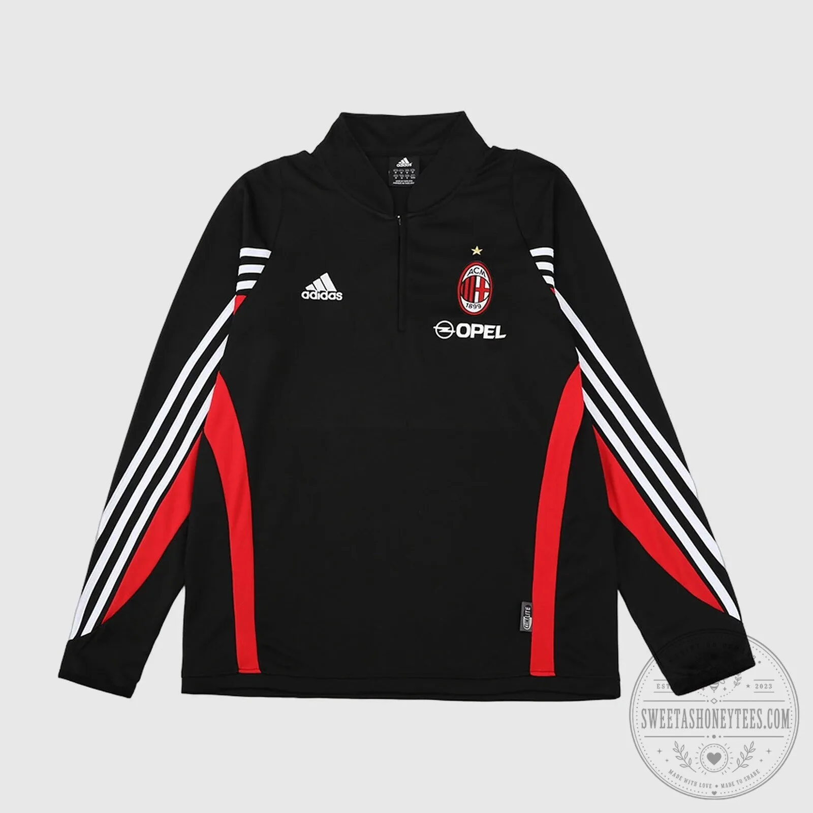 AC Milan 2003-2004 Retro Training Top Long Sleeve Quarter Zip Shirt 2 AC Milan 2003-2004 Retro Training Top Long Sleeve Quarter Zip Shirt