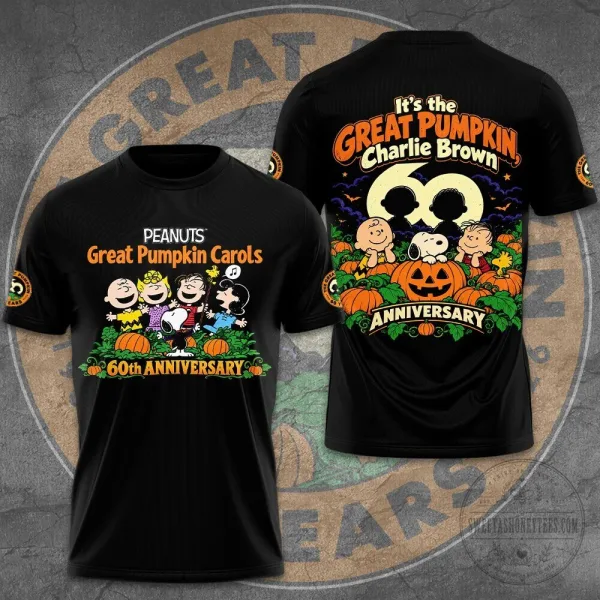 Peanuts Great Pumpkin Charlie Brown 60th Anniversary Halloween T-Shirt