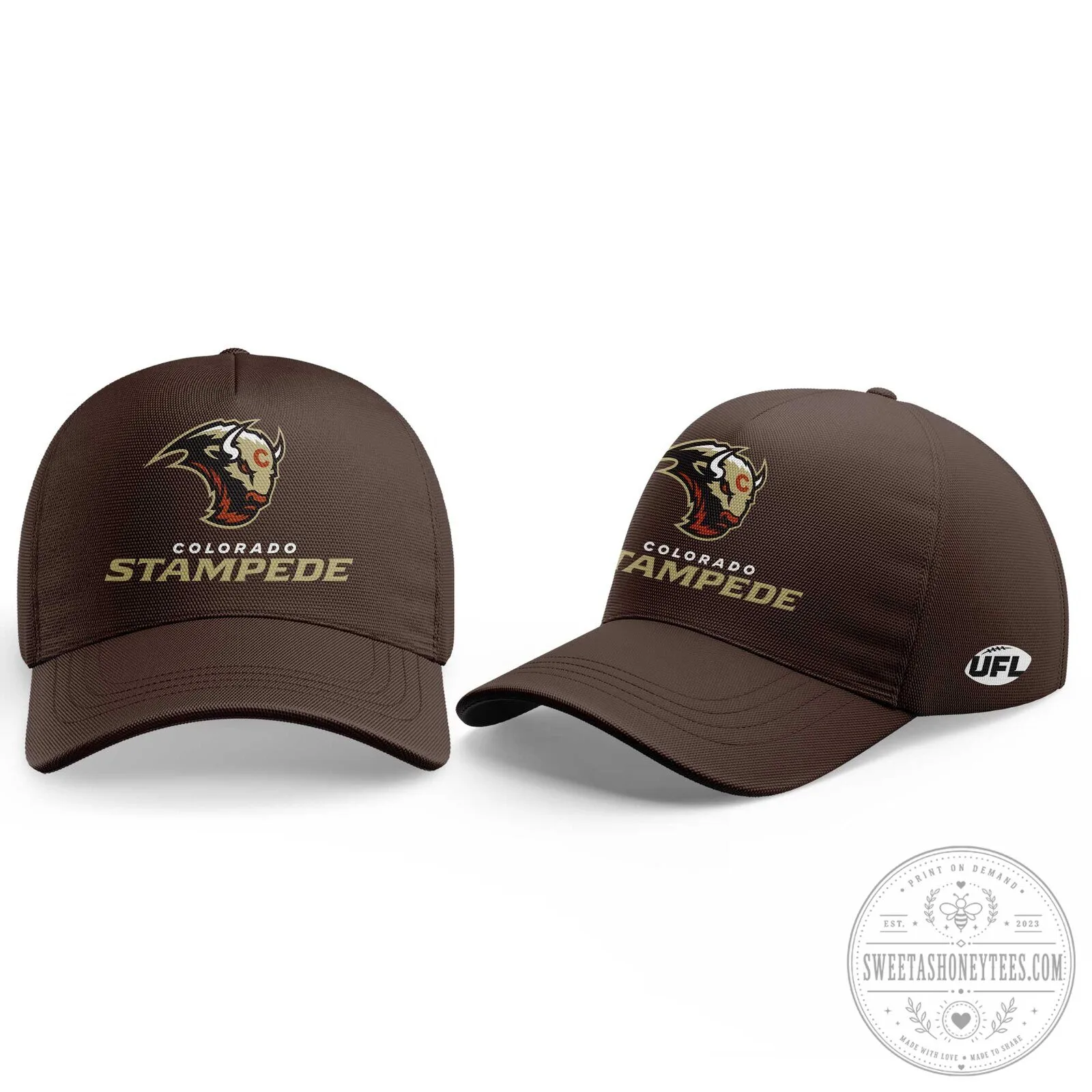 United Football League Colorado Stampede Football Team Logo T-Shirt 3 United Football League Colorado Stampede Football Team Logo T-Shirt