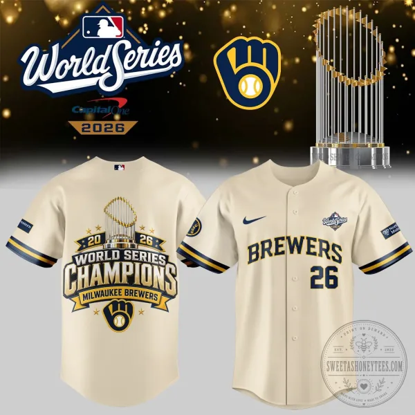 Baseball Jersey of Milwaukee Brewers - 2026 World Series Champions Edition