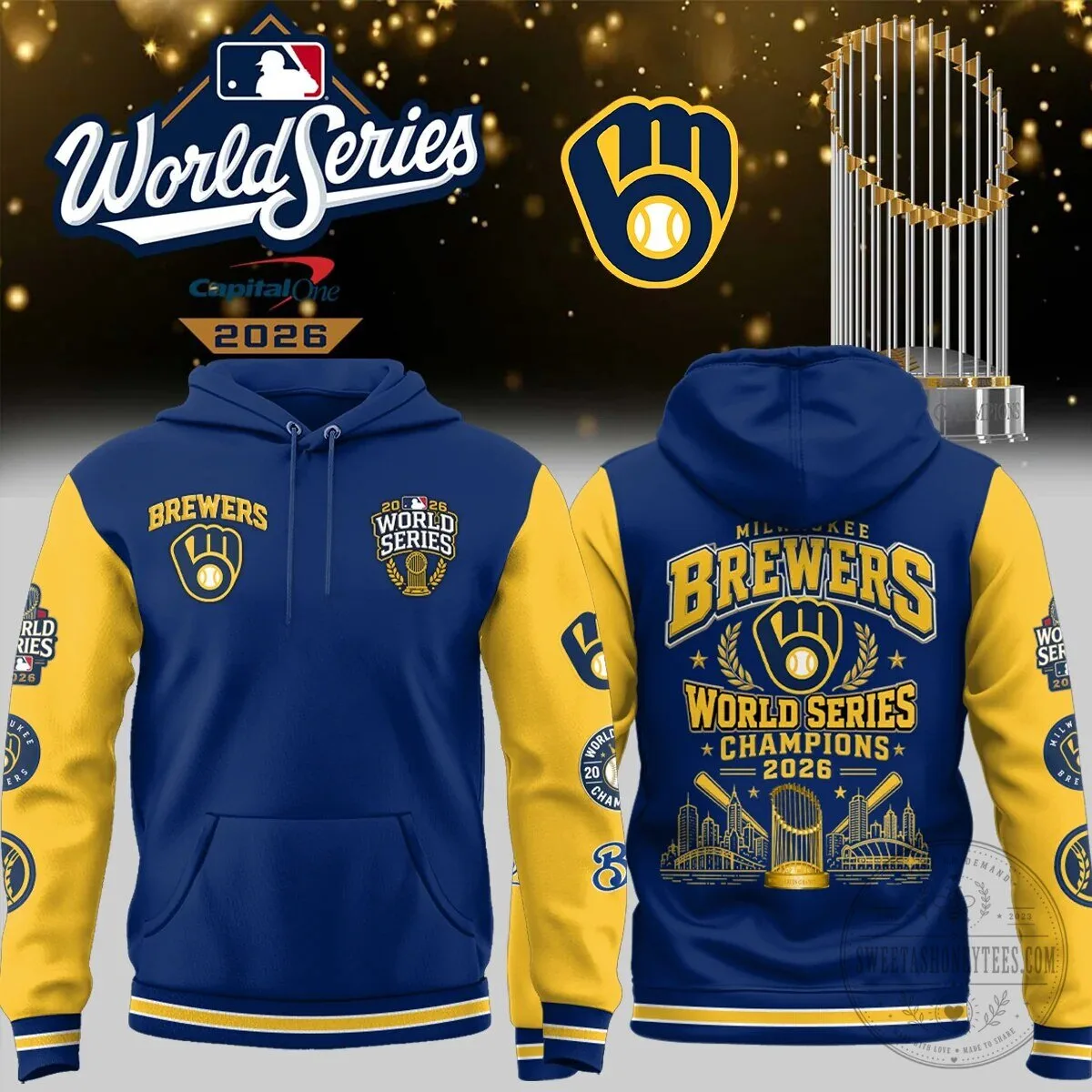 2026 World Series Champions Baseball Hoodie - Milwaukee Brewers Gear 1 2026 World Series Champions Baseball Hoodie - Milwaukee Brewers Gear