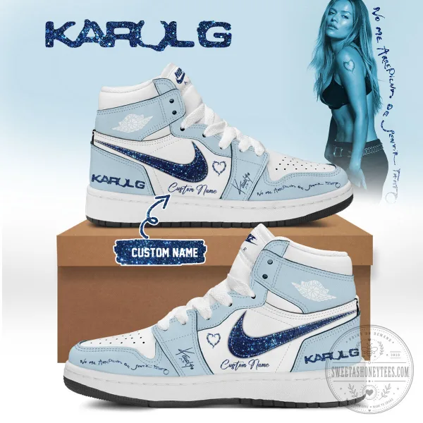 Custom Name Sneakers Inspired by the Album No Me Arrepiento De Sentir Tanto by Karol G