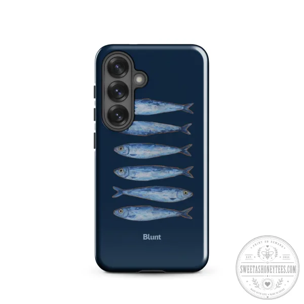 Mackerel Fish Pattern Samsung Galaxy Phone Case