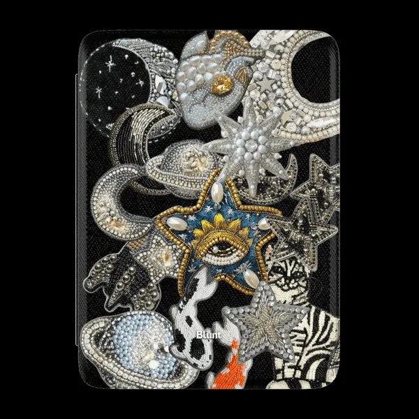 Stargazer Celestial Moon and Stars Kindle Paperwhite Case