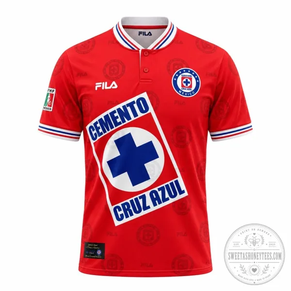 Cruz Azul 1998 Retro Third Football Soccer Jersey Red 1 Cruz Azul 1998 Retro Third Football Soccer Jersey Red