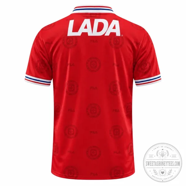 Cruz Azul 1998 Retro Third Football Soccer Jersey Red 2 Cruz Azul 1998 Retro Third Football Soccer Jersey Red
