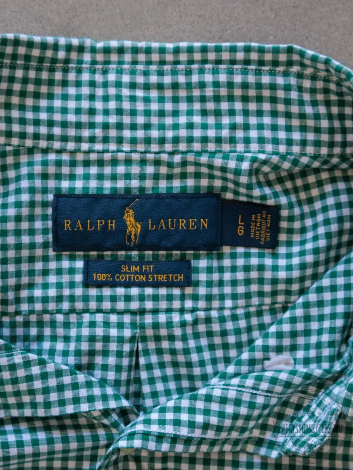 Ralph Lauren Green Gingham Long Sleeve Button Down Shirt 5 Ralph Lauren Green Gingham Long Sleeve Button Down Shirt