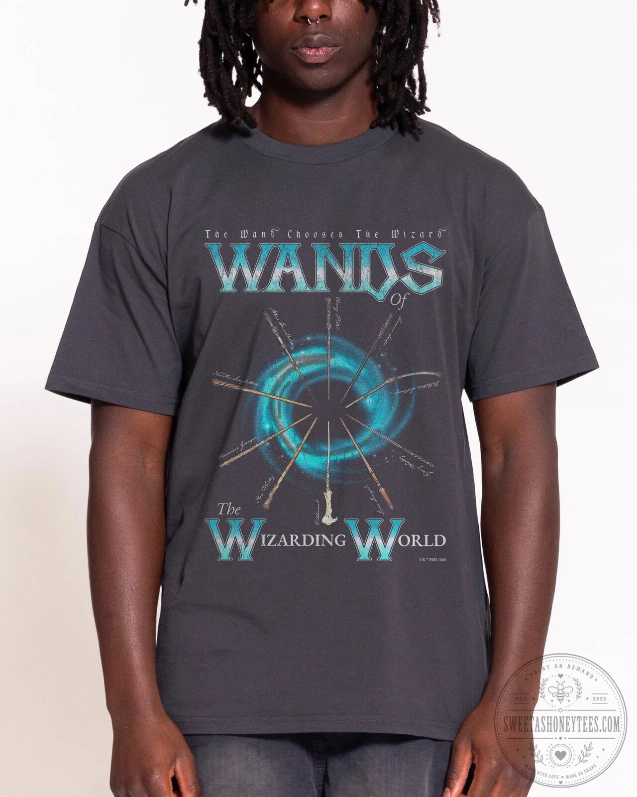 Harry Potter Wands of The Wizarding World Black T-Shirt 6 Harry Potter Wands of The Wizarding World Black T-Shirt