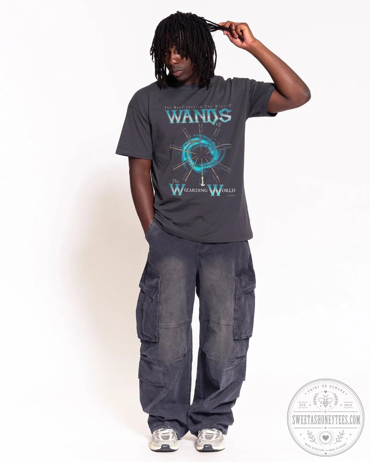 Harry Potter Wands of The Wizarding World Black T-Shirt 7 Harry Potter Wands of The Wizarding World Black T-Shirt