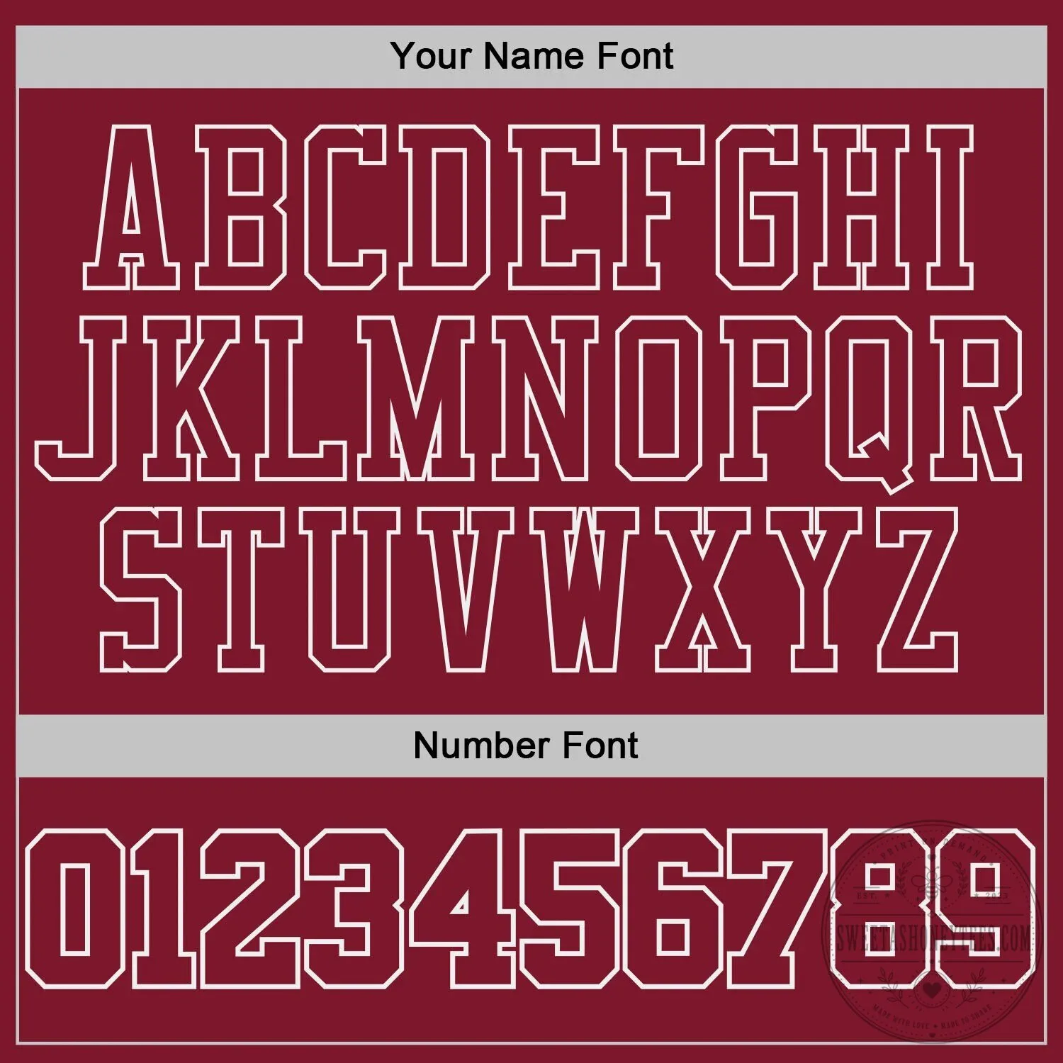 Custom Stitched Crimson White Pullover Hoodie with Team Name and Number 7 Custom Stitched Crimson White Pullover Hoodie with Team Name and Number