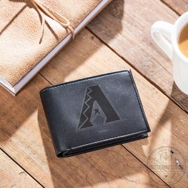 Arizona Diamondbacks Baseball Team Black Bi-Fold Wallet