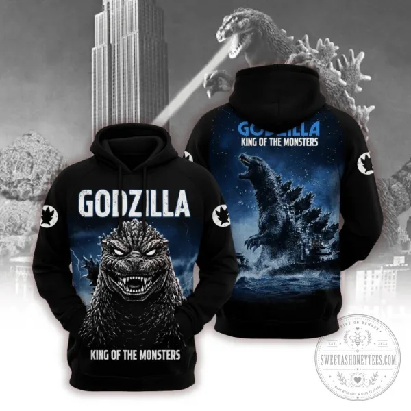 Godzilla King of the Monsters Classic Movie Monster Black T-Shirt